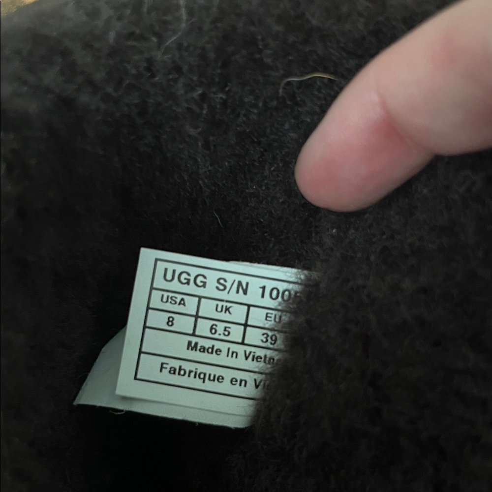 UGG Women's Dark Brown Shearling Boots - Picture 3 of 3